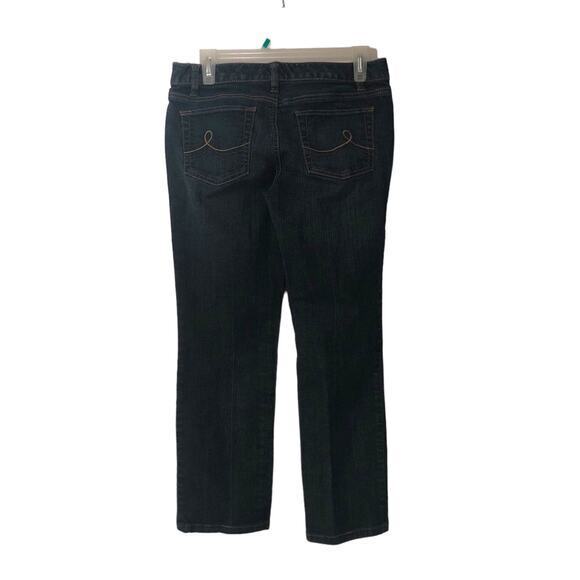 Ann Taylor Loft Womens Mid-rise Slim Straight Jeans Relaxed Fit Blue Size 4 - Picture 2 of 6